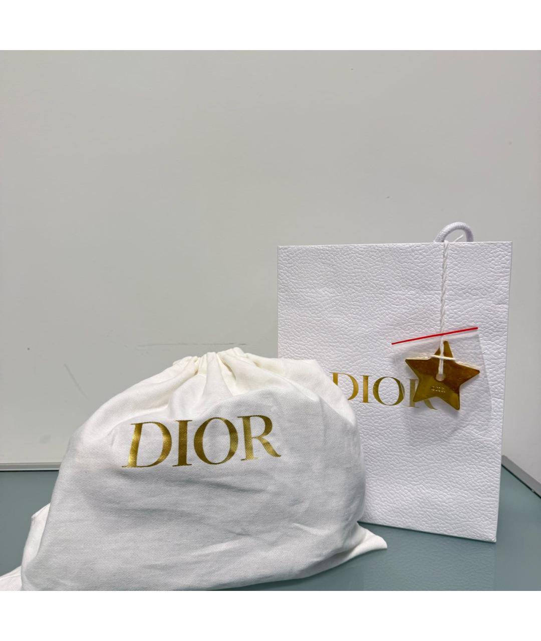 CHRISTIAN DIOR Черная кожаная сумка через плечо, фото 5