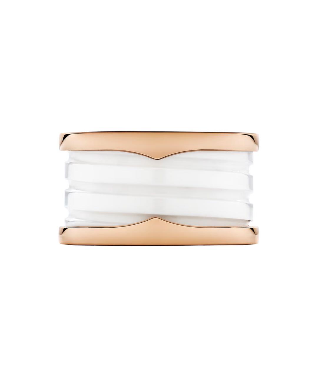 BVLGARI Бежевое кольцо из розового золота, фото 3