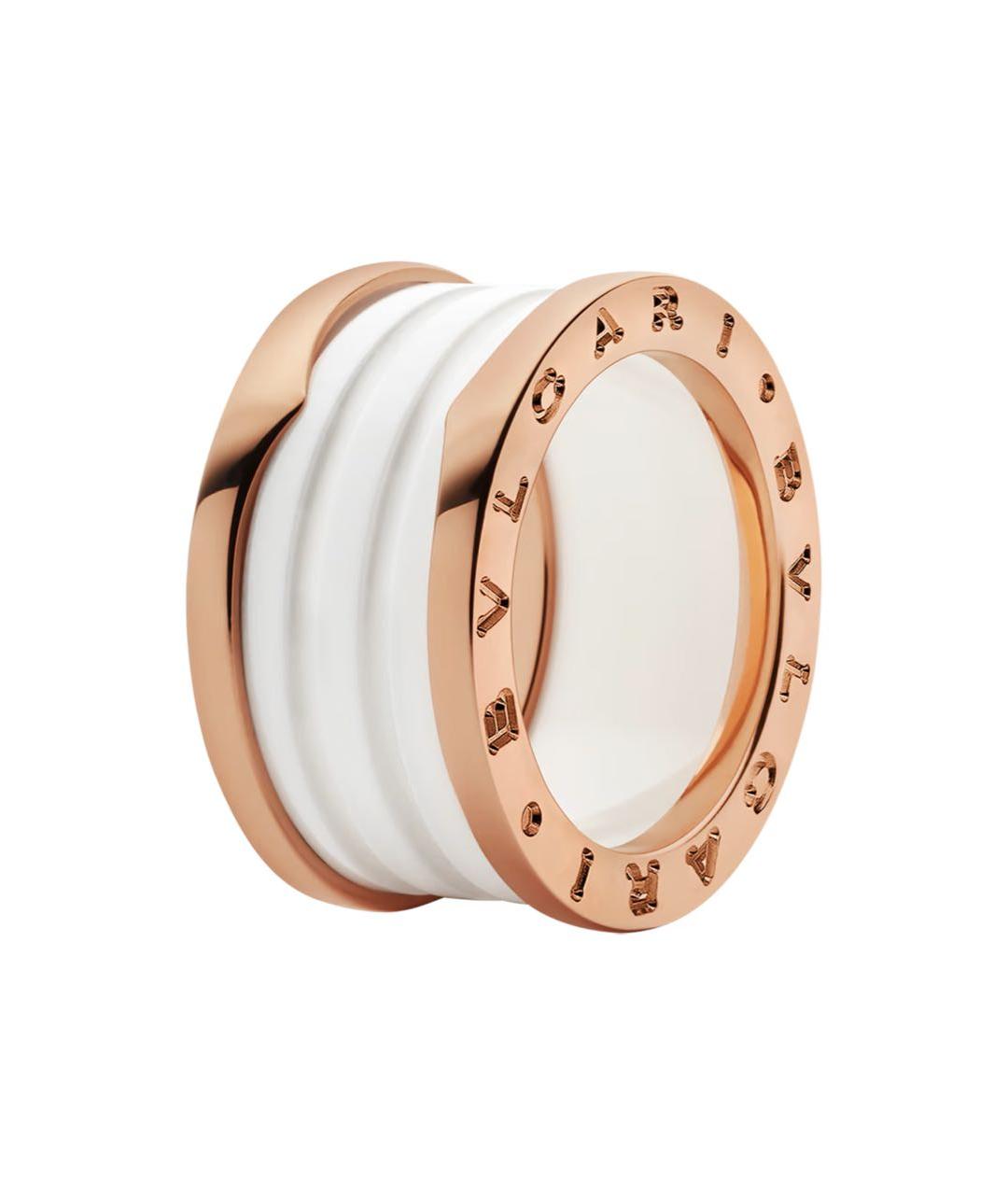 BVLGARI Бежевое кольцо из розового золота, фото 4