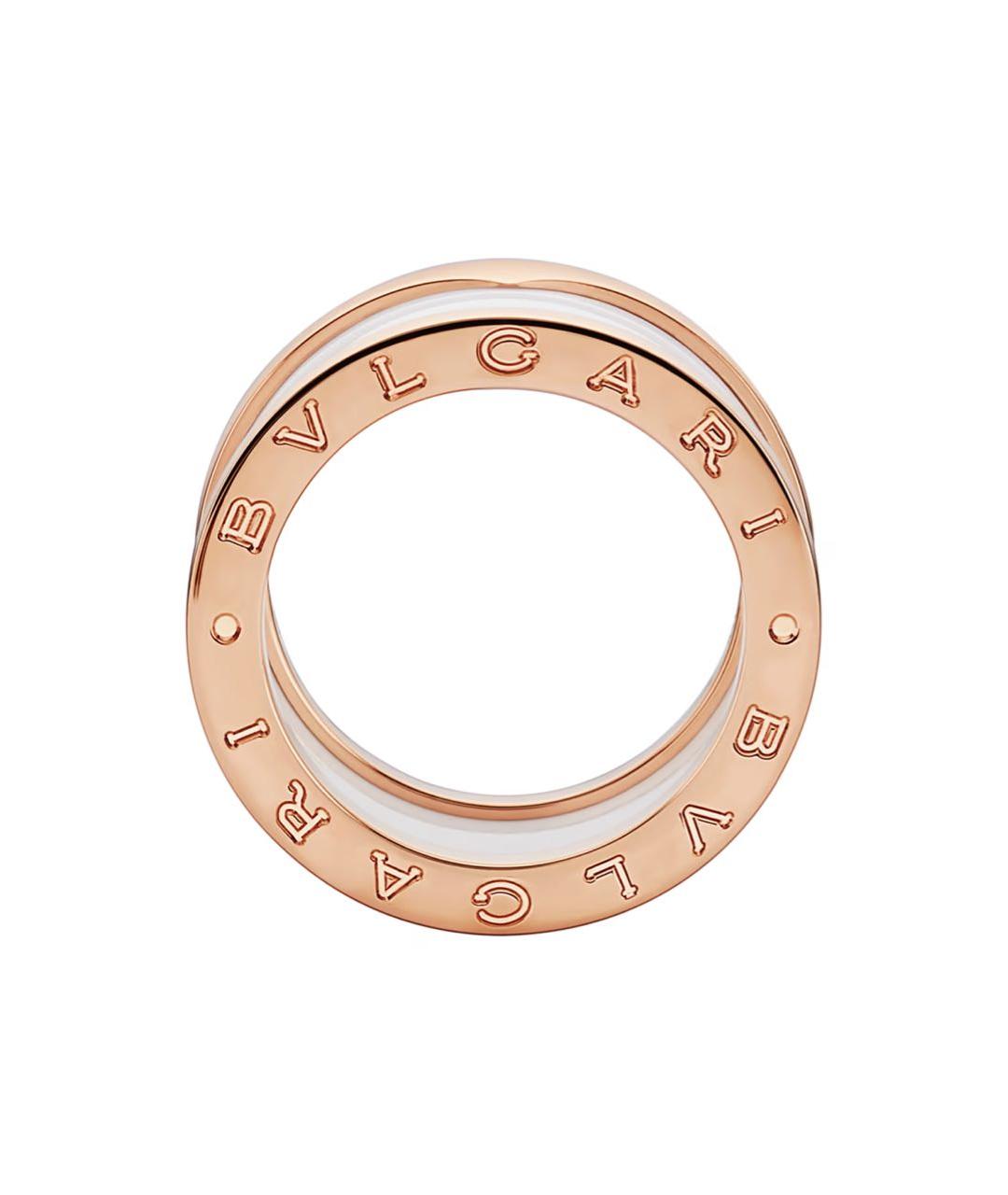 BVLGARI Бежевое кольцо из розового золота, фото 2