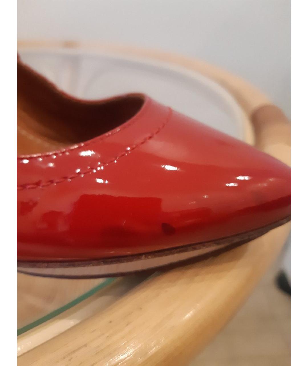 LANVIN Красные туфли из лакированной кожи, фото 6
