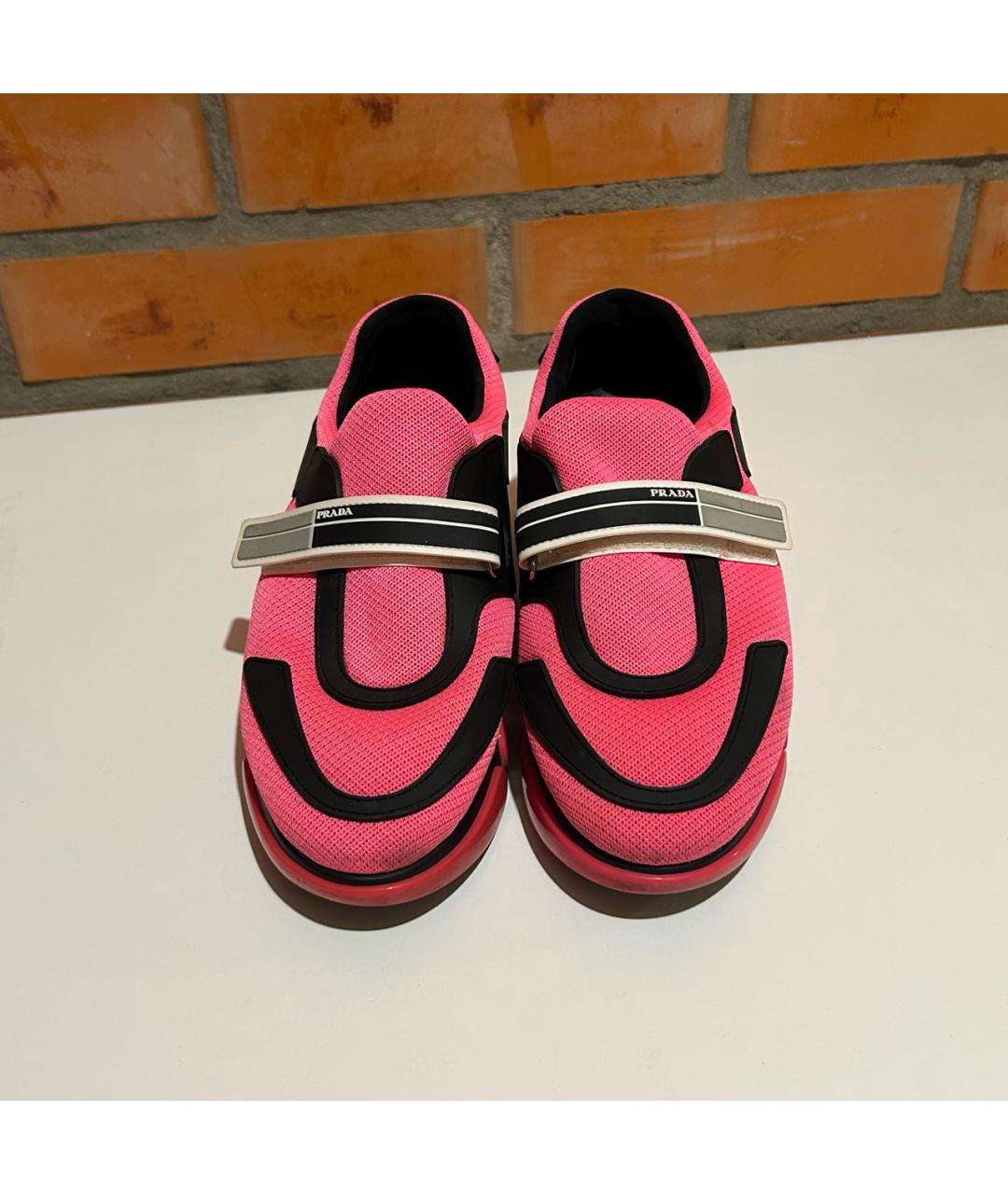PRADA Фуксия кроссовки, фото 2