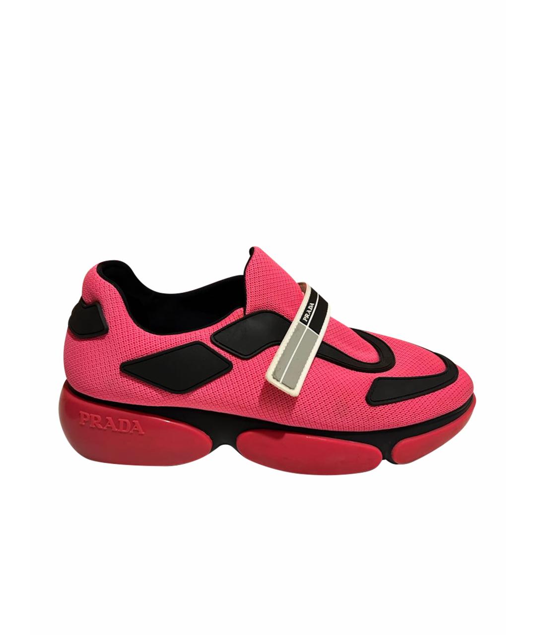 PRADA Фуксия кроссовки, фото 1