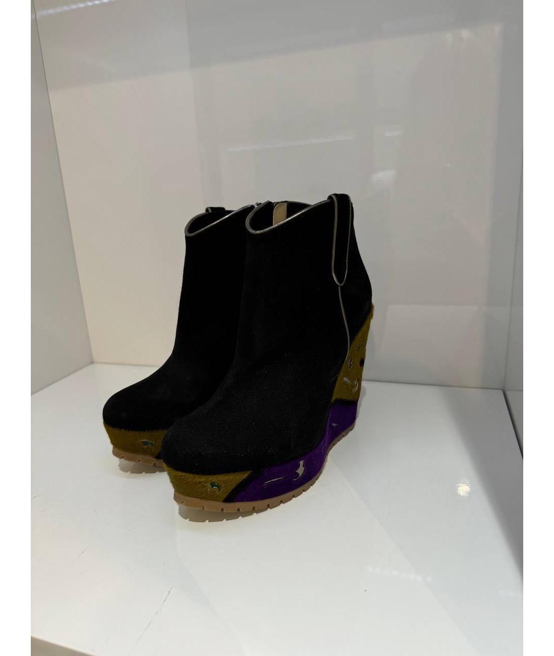 ETRO Черные замшевые ботильоны, фото 4