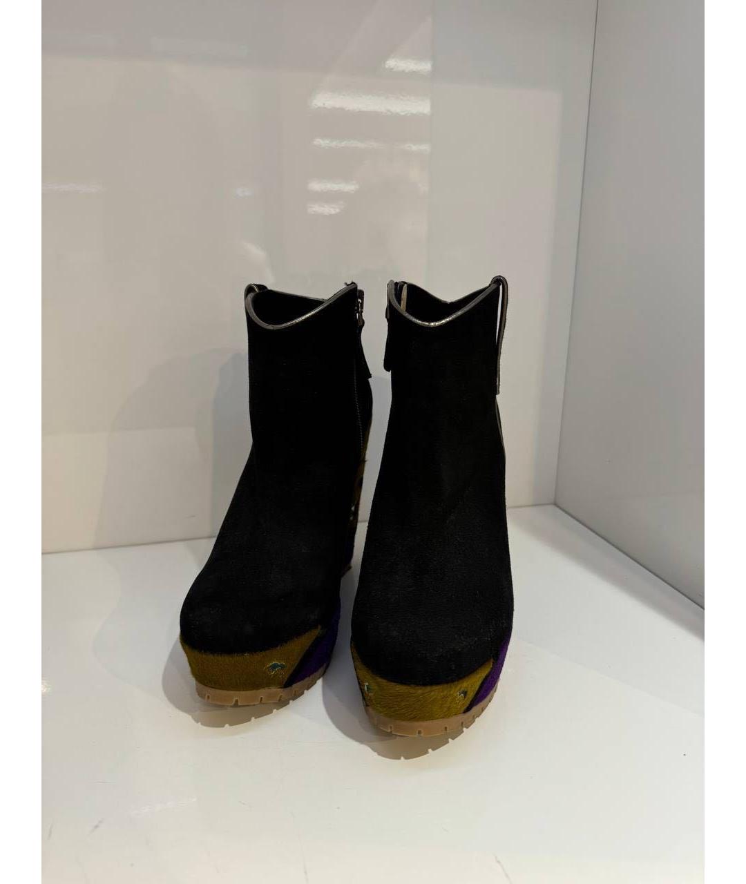 ETRO Черные замшевые ботильоны, фото 2