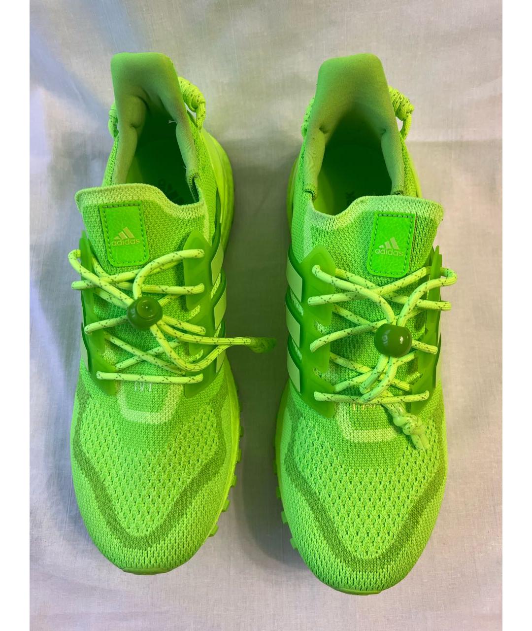 ADIDAS Салатовые текстильные низкие кроссовки / кеды, фото 2