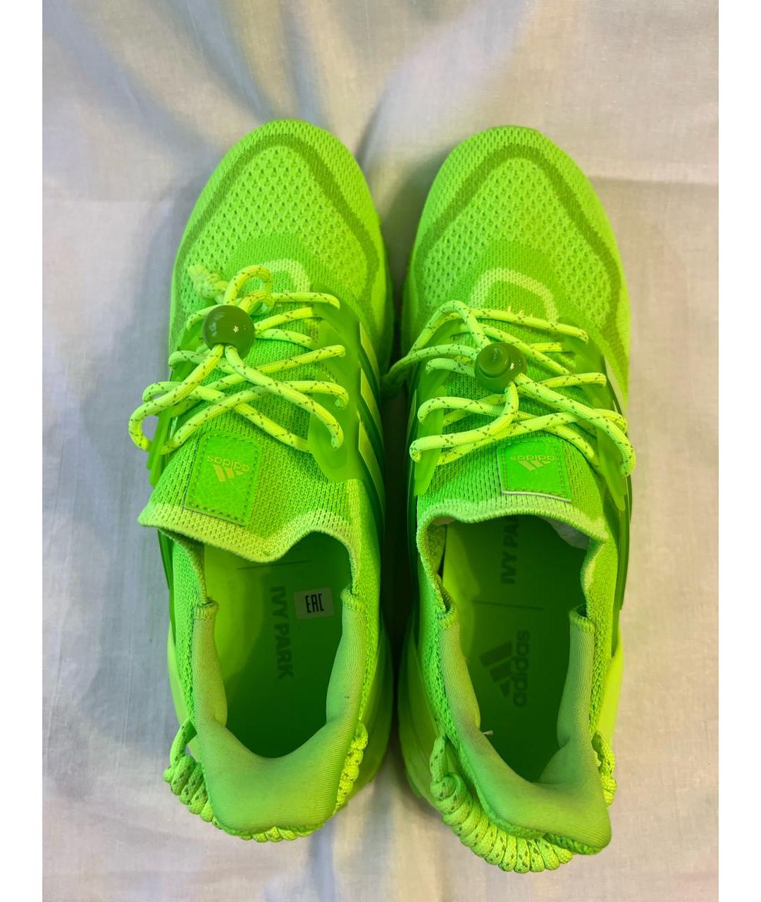 ADIDAS Салатовые текстильные низкие кроссовки / кеды, фото 3