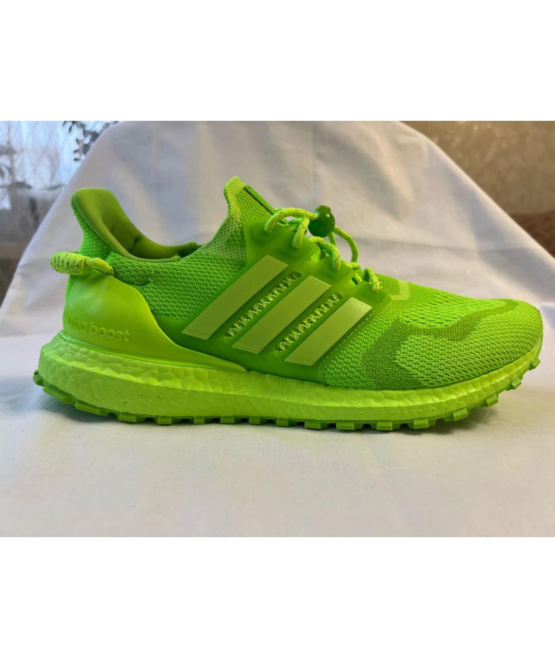 ADIDAS Салатовые текстильные низкие кроссовки / кеды, фото 5