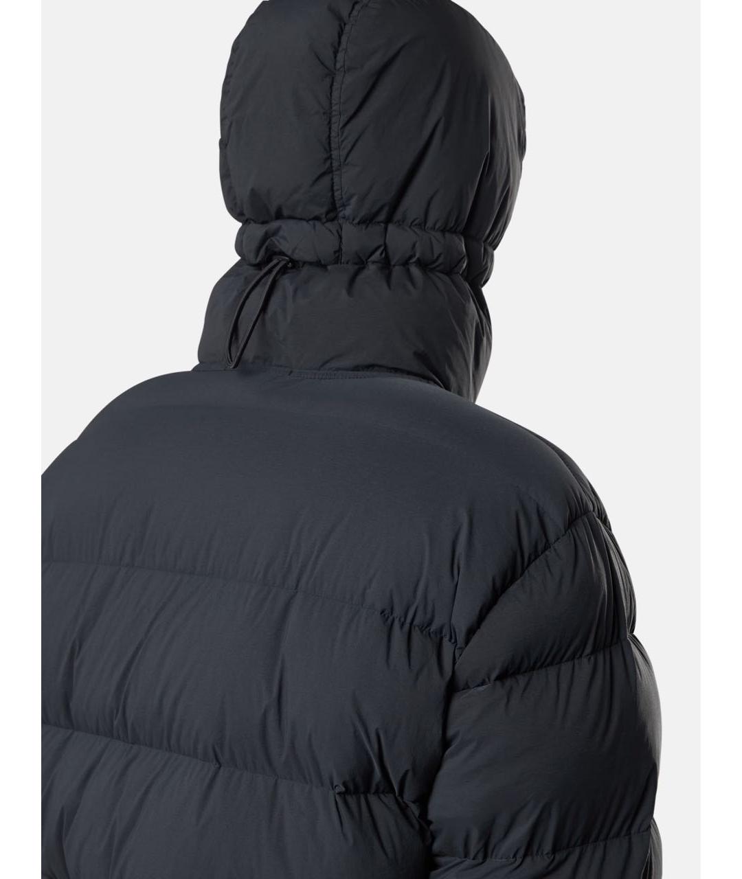 STONE ISLAND Черный полиэстеровый пуховик, фото 4