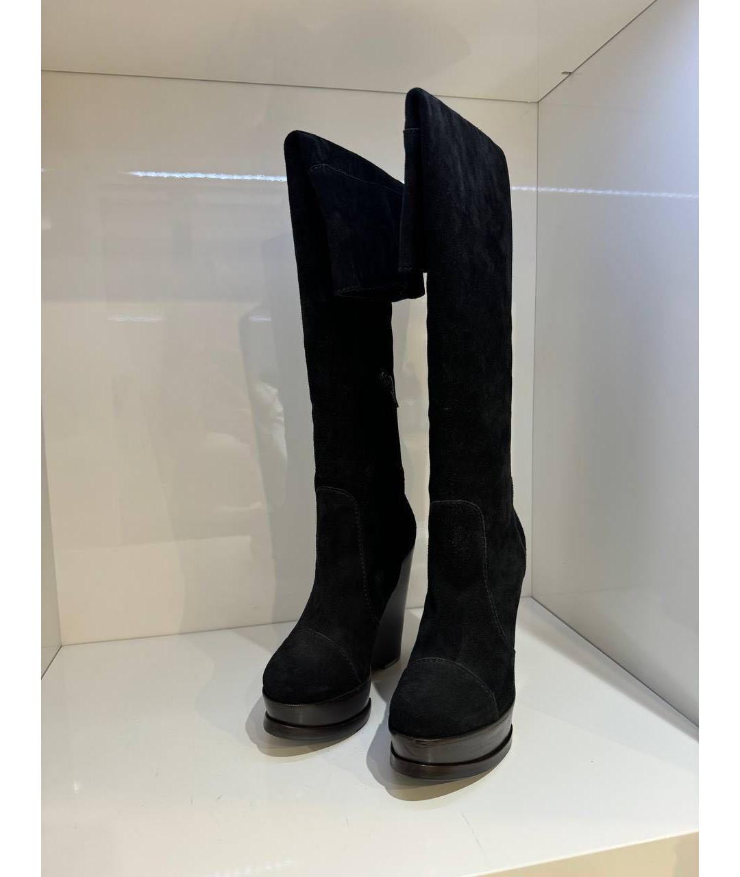 ETRO Черные замшевые сапоги, фото 2
