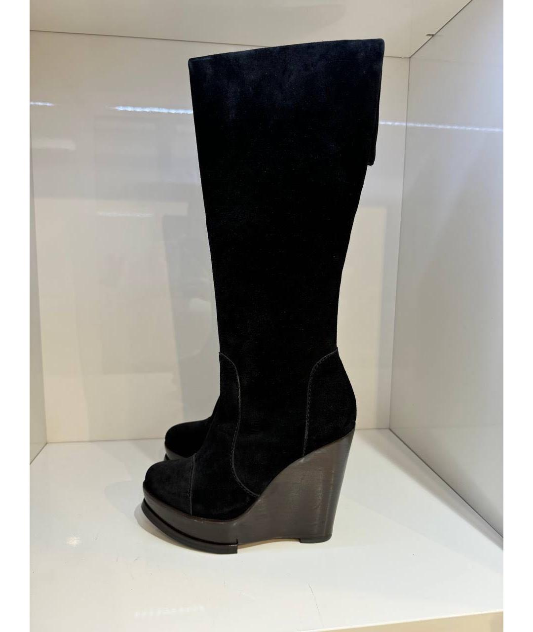 ETRO Черные замшевые сапоги, фото 4