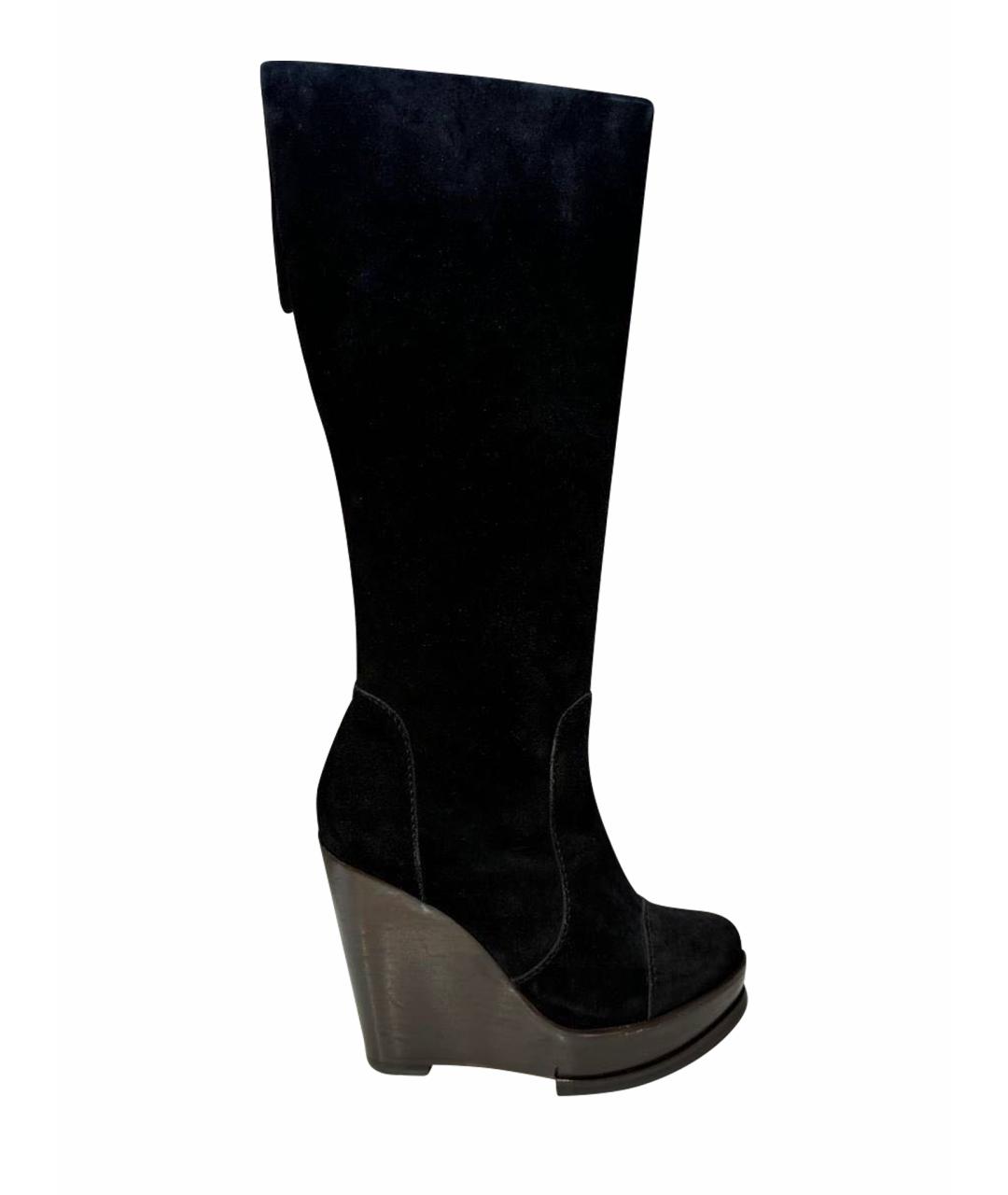 ETRO Черные замшевые сапоги, фото 1