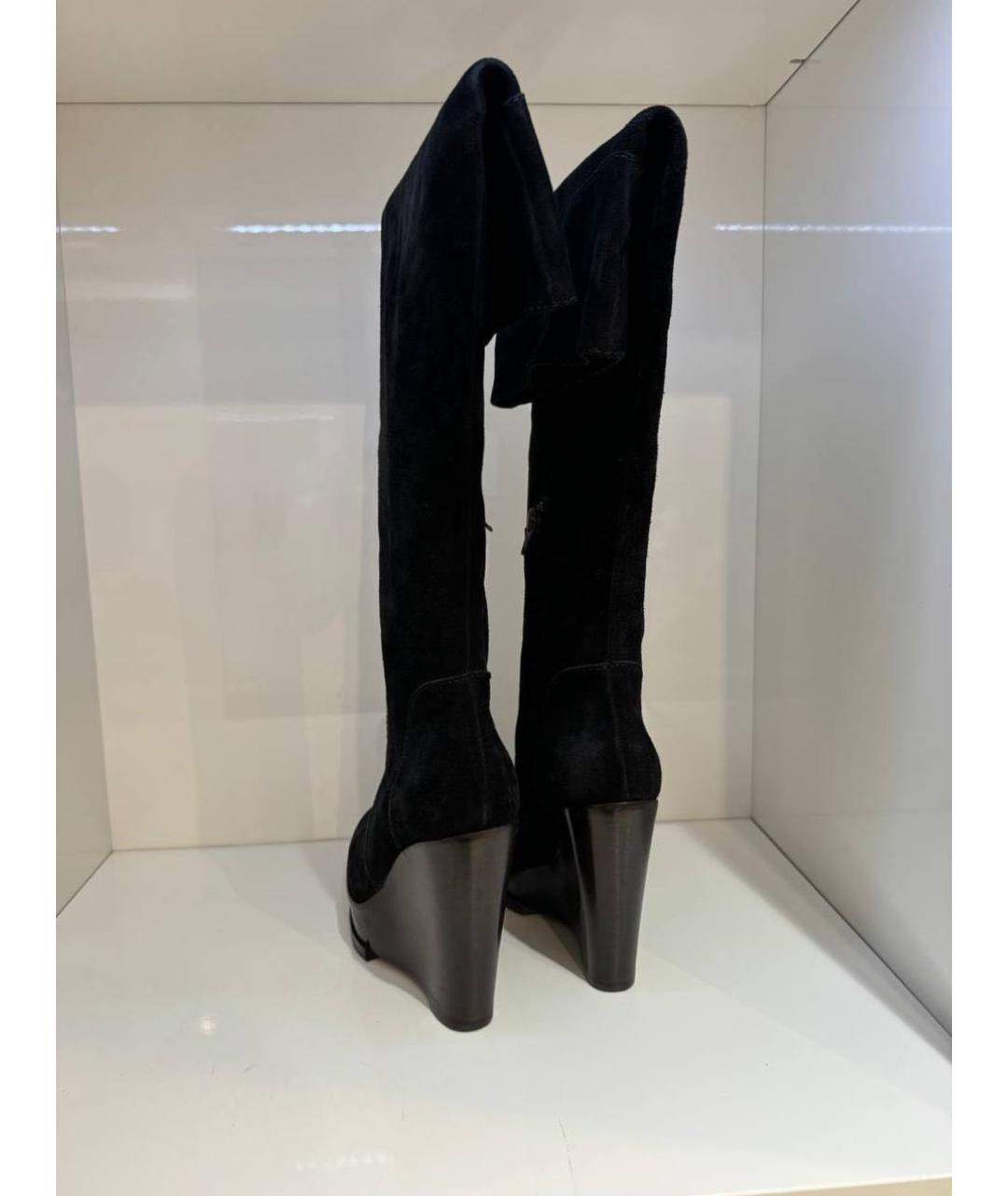 ETRO Черные замшевые сапоги, фото 3