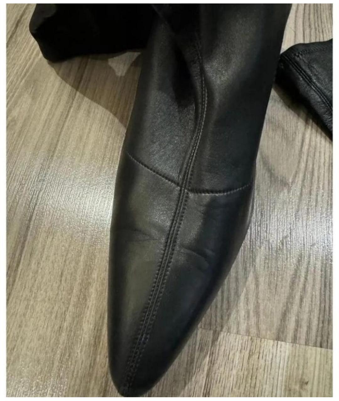 GUCCI Черные кожаные полусапоги, фото 6