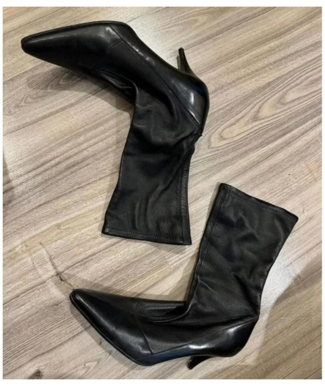 GUCCI Черные кожаные полусапоги, фото 4