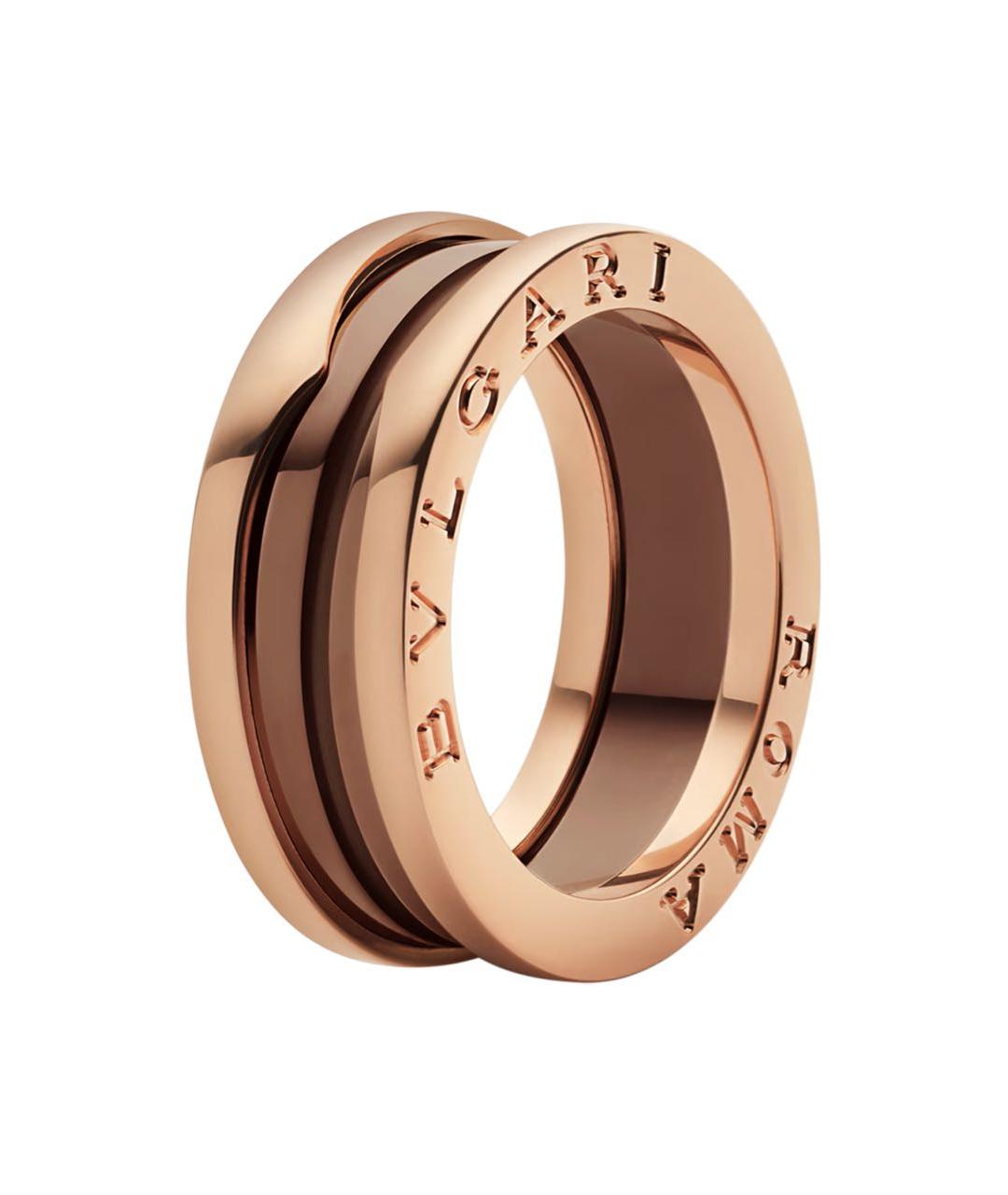 BVLGARI Бежевое кольцо из розового золота, фото 4