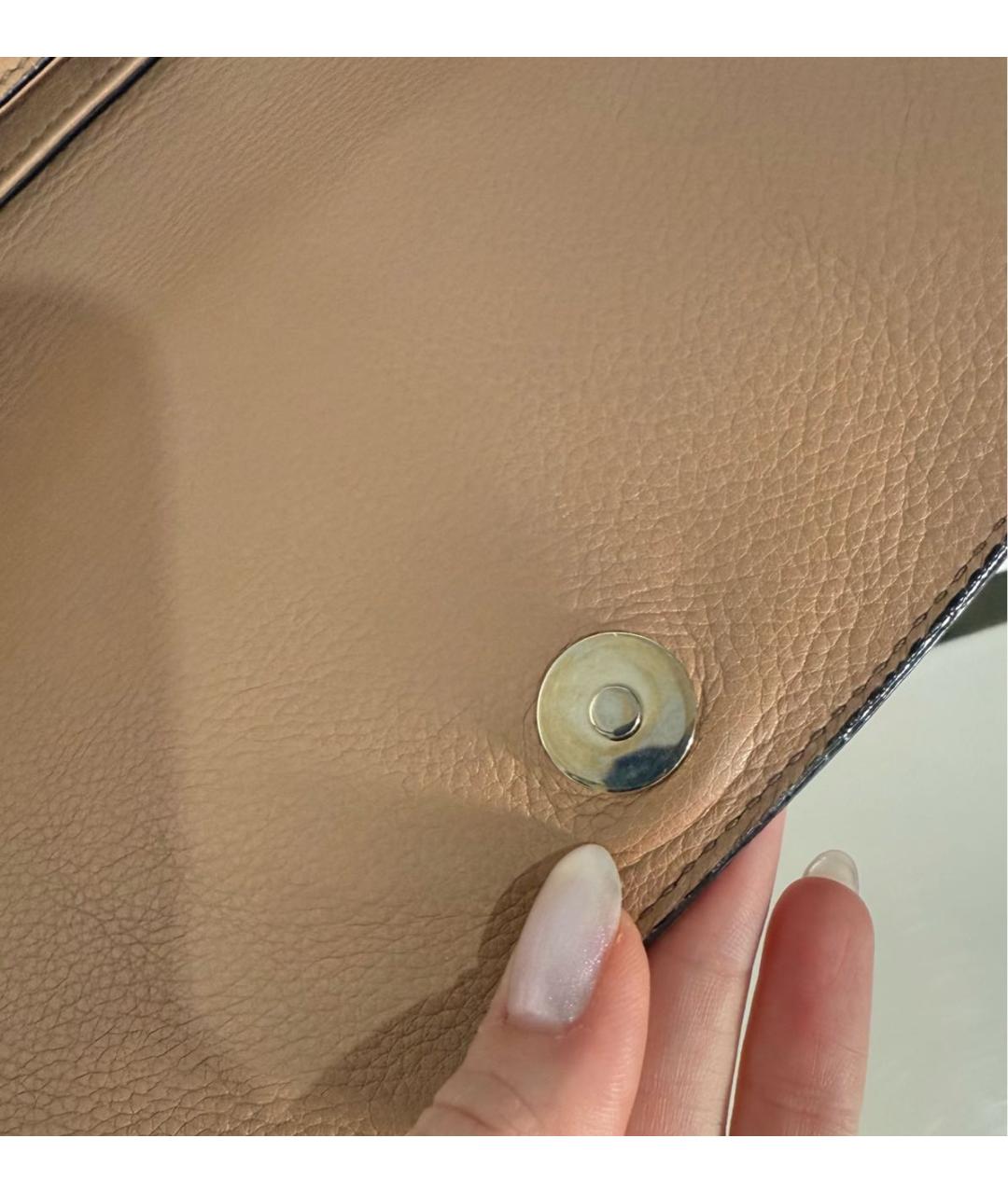 GUCCI Бежевая кожаная сумка через плечо, фото 7