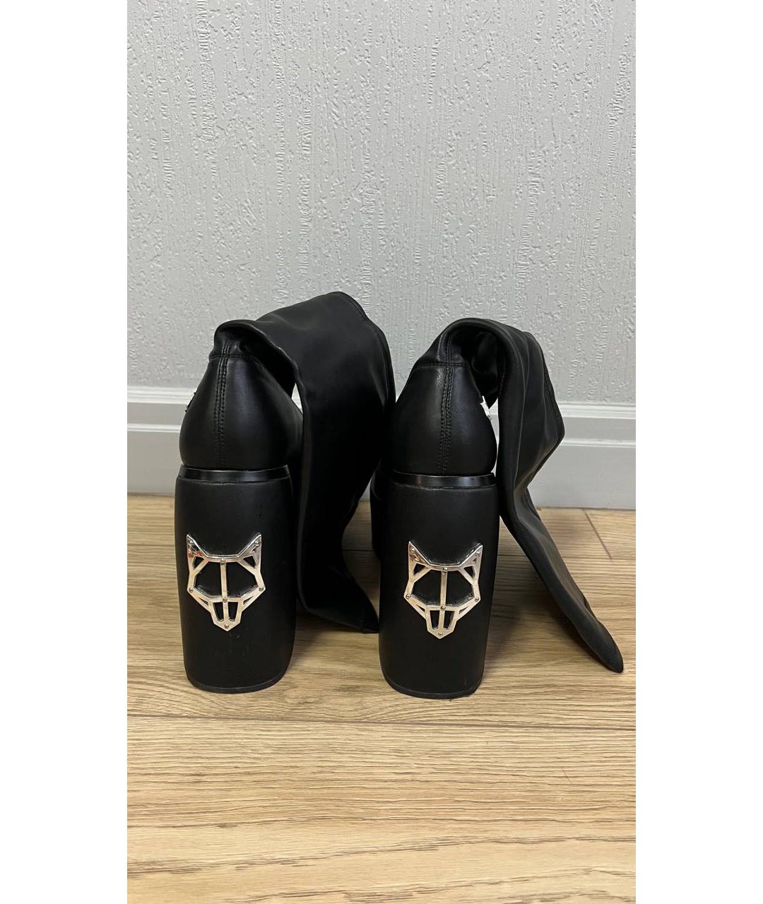 NAKED WOLF Черные кожаные ботинки, фото 4