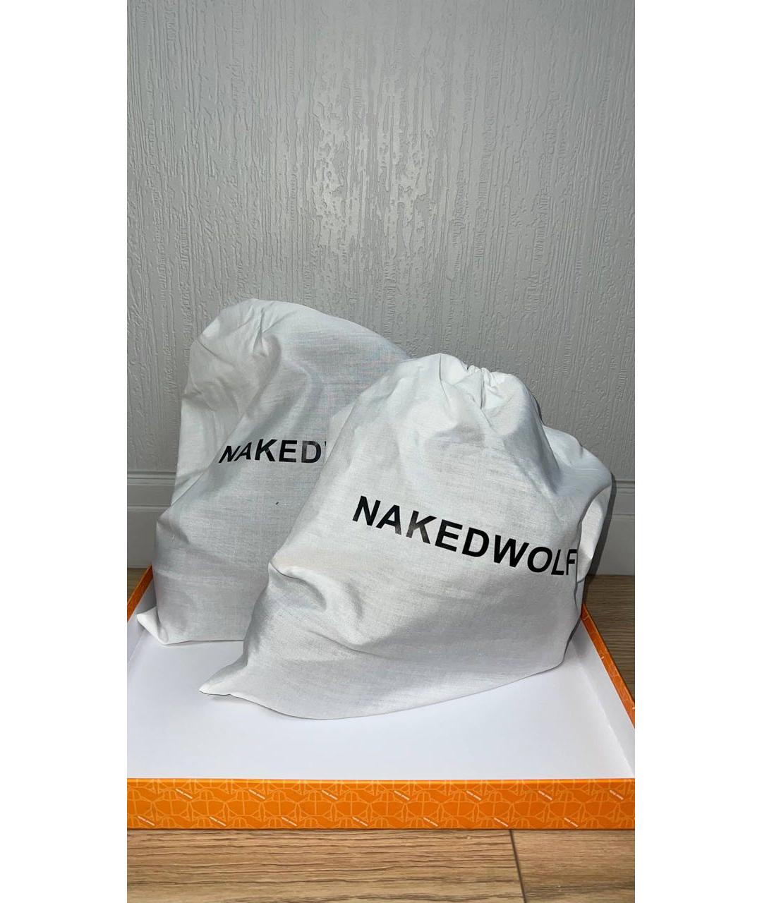 NAKED WOLF Черные кожаные ботинки, фото 6