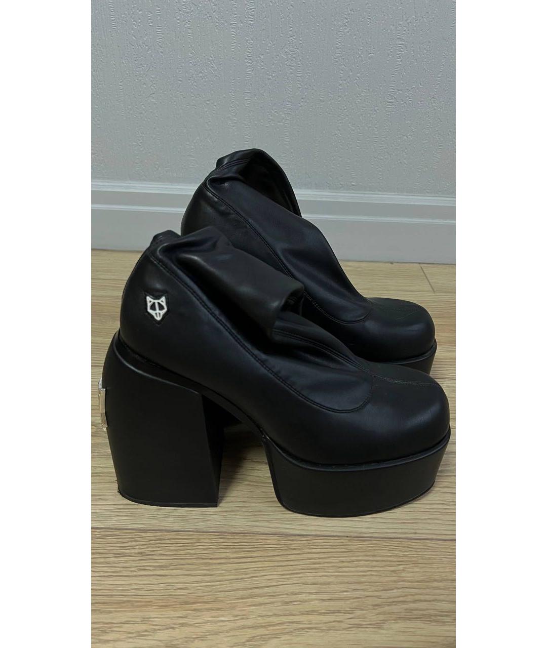 NAKED WOLF Черные кожаные ботинки, фото 7