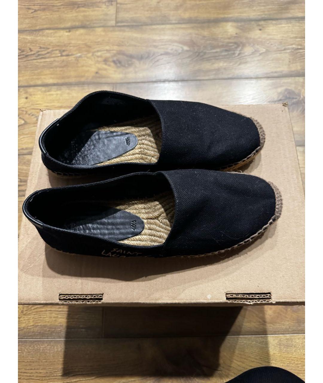 SAINT LAURENT Черные текстильные эспадрильи, фото 2