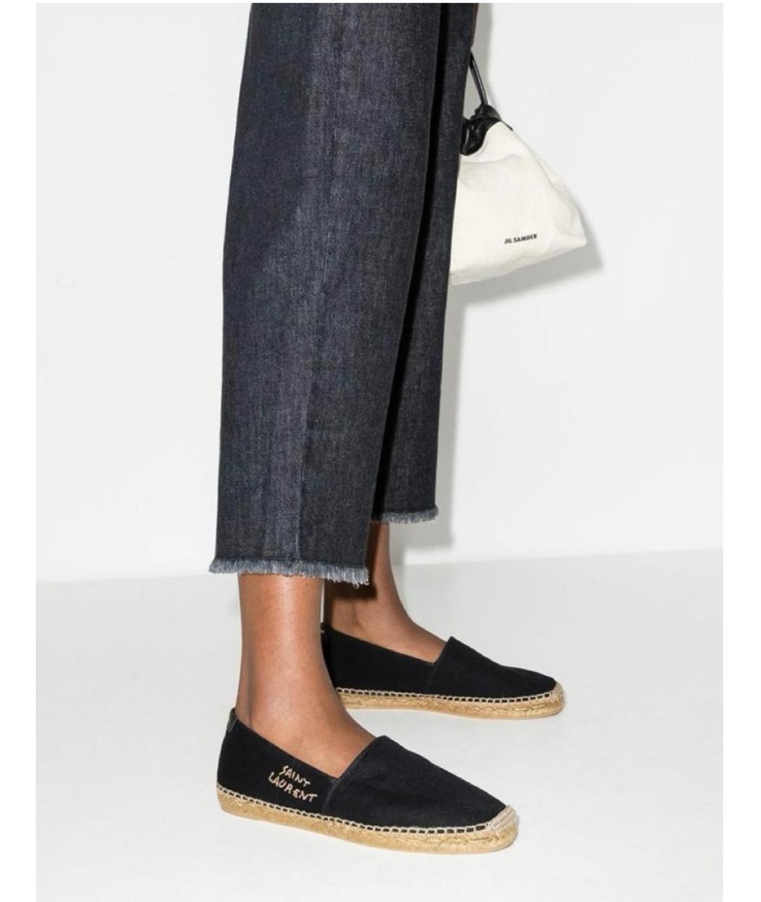 SAINT LAURENT Черные текстильные эспадрильи, фото 5