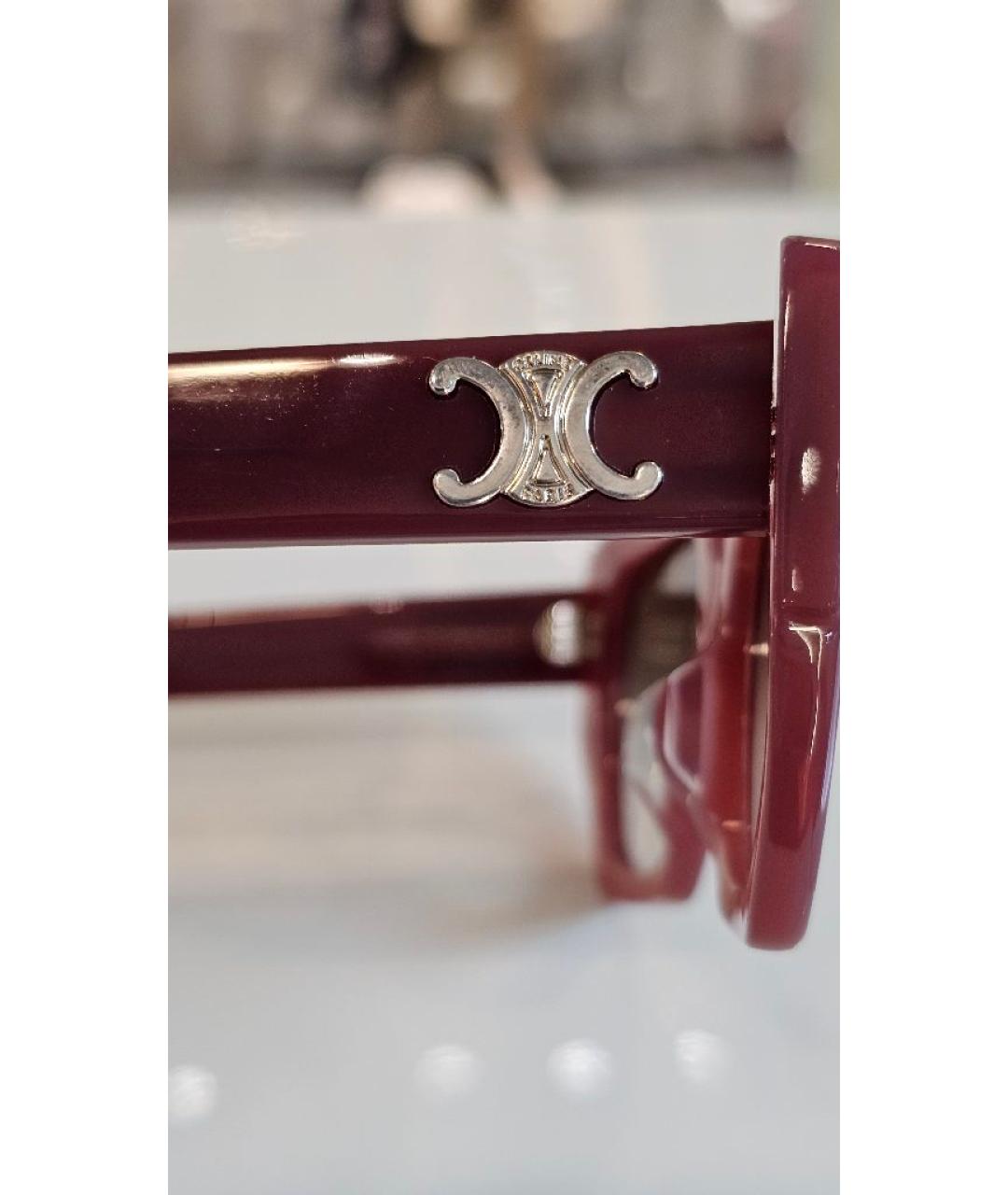 CELINE Розовые пластиковые солнцезащитные очки, фото 3