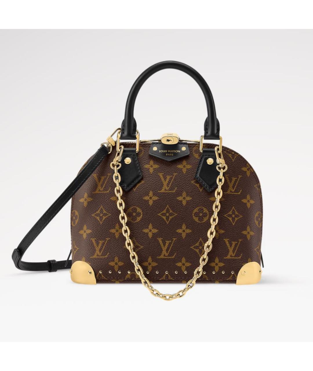 LOUIS VUITTON Коричневая сумка с короткими ручками, фото 5