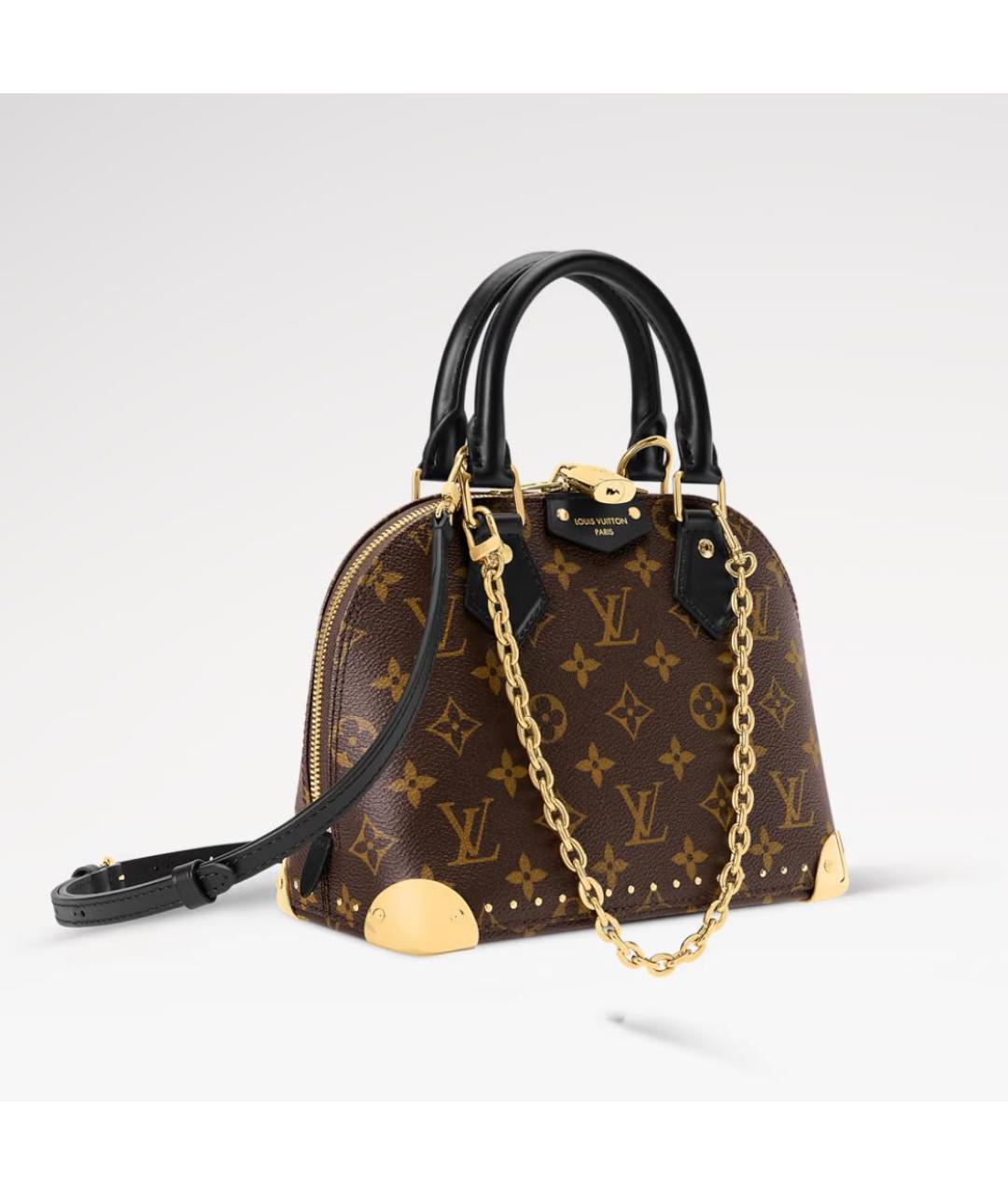 LOUIS VUITTON Коричневая сумка с короткими ручками, фото 2