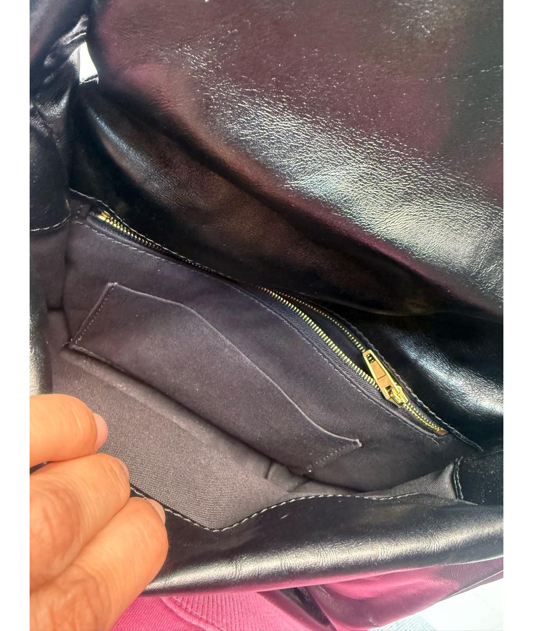 BALENCIAGA Черная кожаная сумка через плечо, фото 7