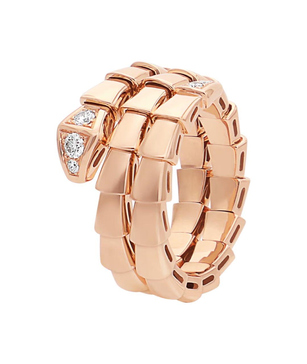 BVLGARI Бежевое кольцо из розового золота, фото 3