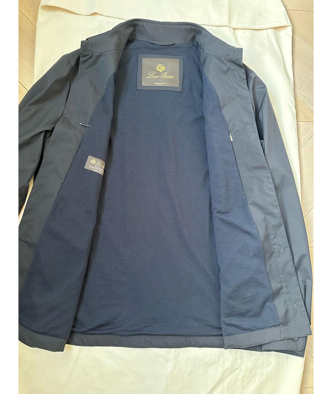LORO PIANA Темно-синяя шерстяная куртка, фото 3