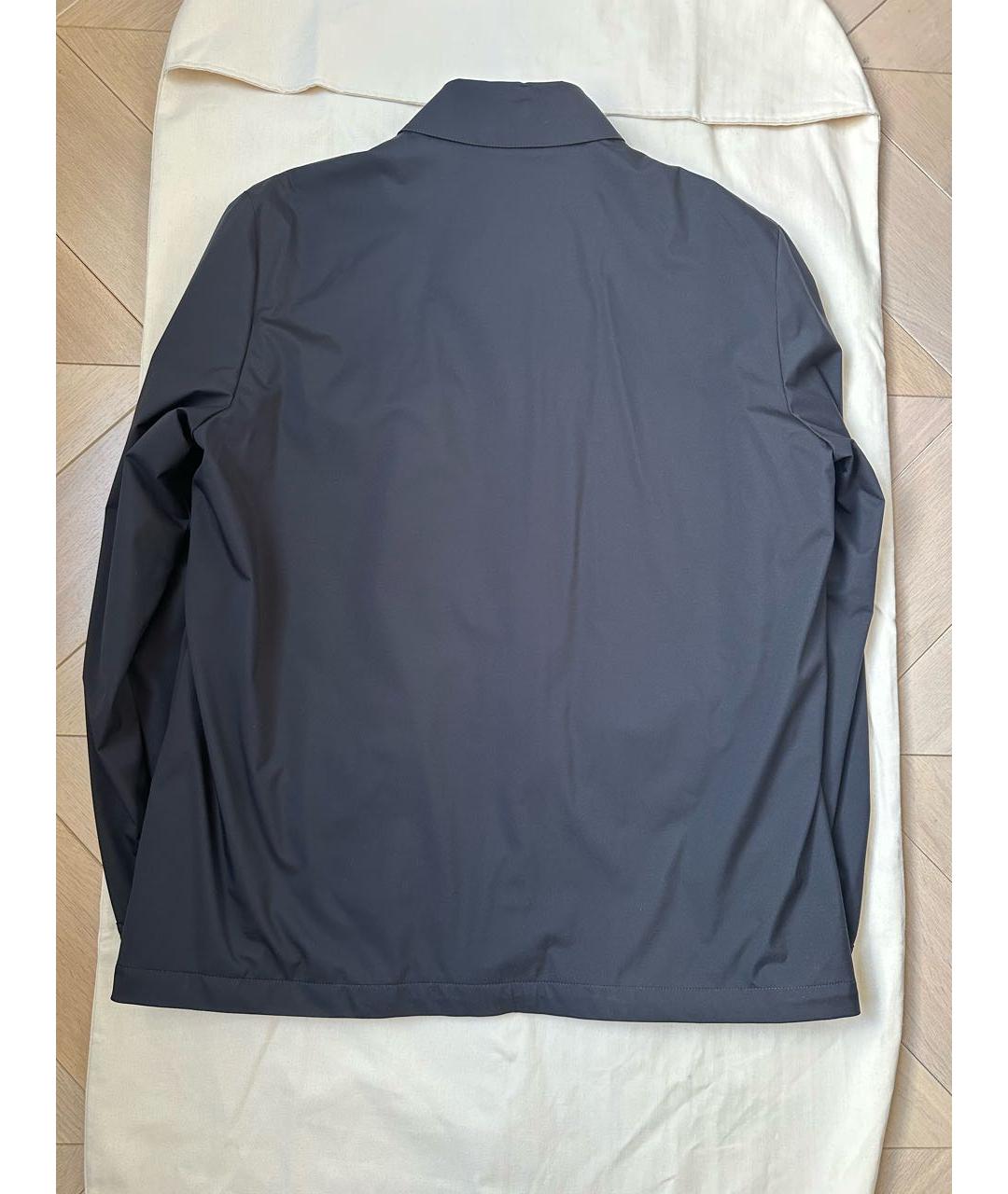 LORO PIANA Темно-синяя шерстяная куртка, фото 2