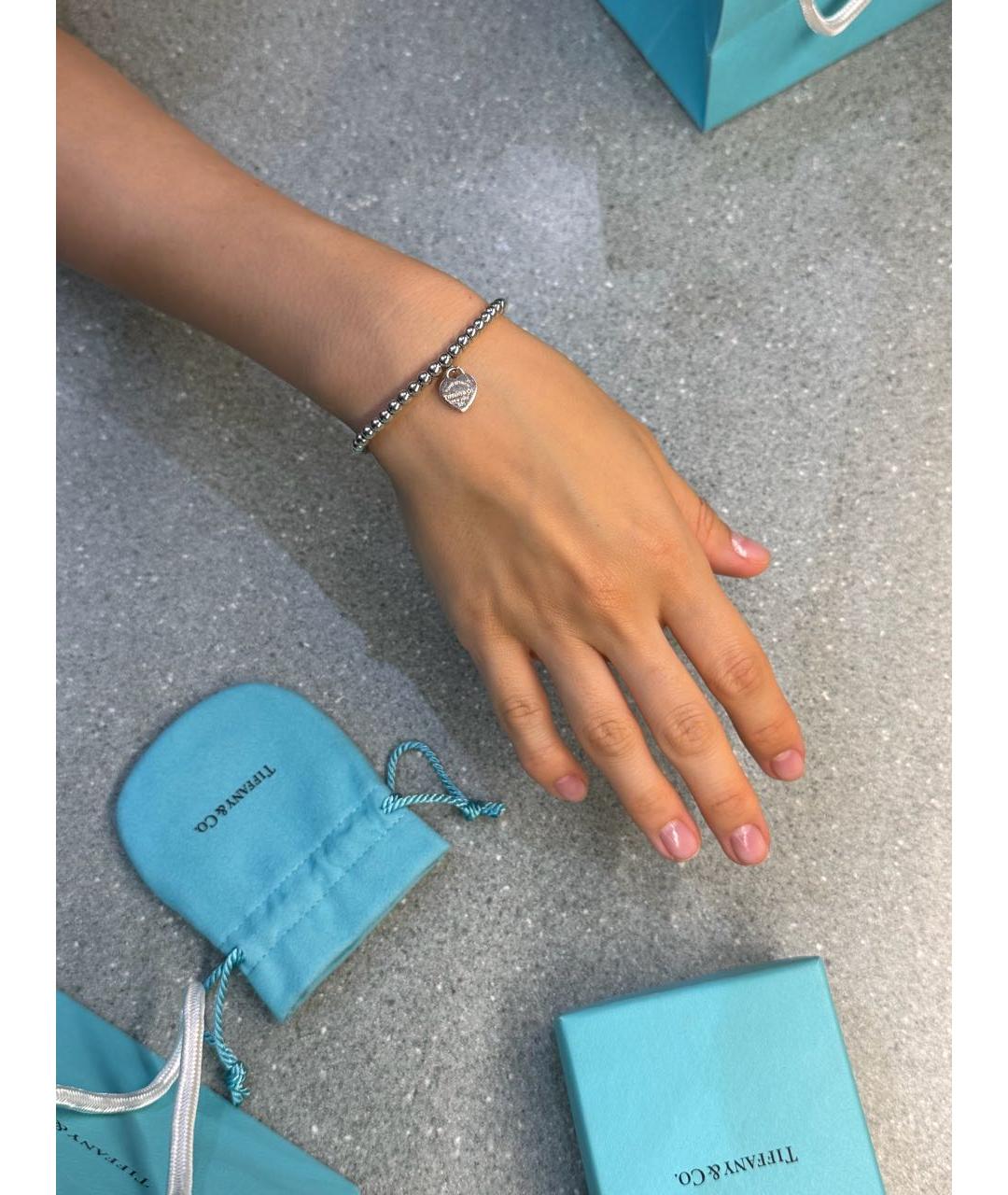 TIFFANY&CO Бирюзовый серебряный браслет, фото 3