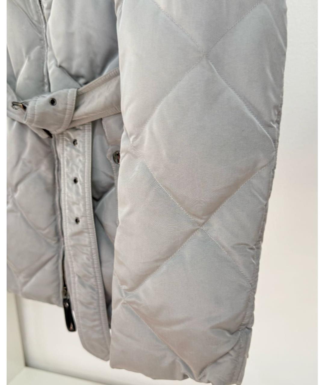 BURBERRY Серый полиамидовый пуховик, фото 3