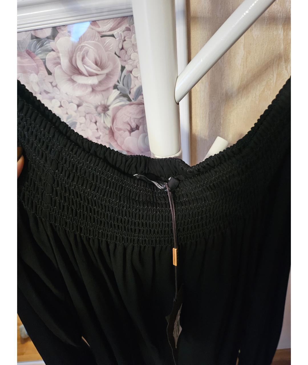 GUCCI Черное вискозное повседневное платье, фото 7