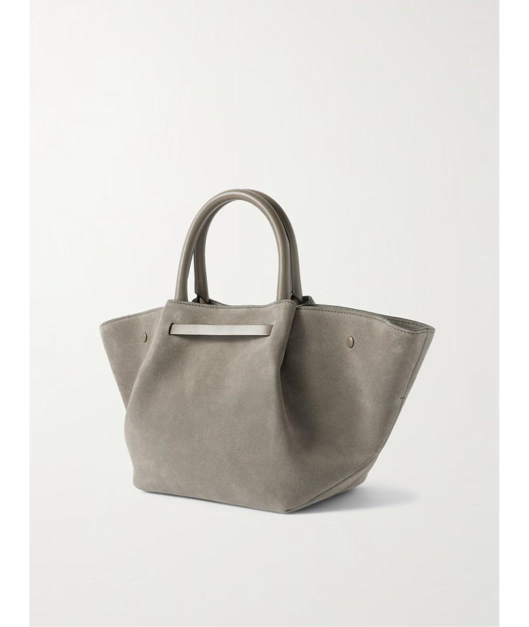 DEMELLIER Серая замшевая сумка с короткими ручками, фото 2