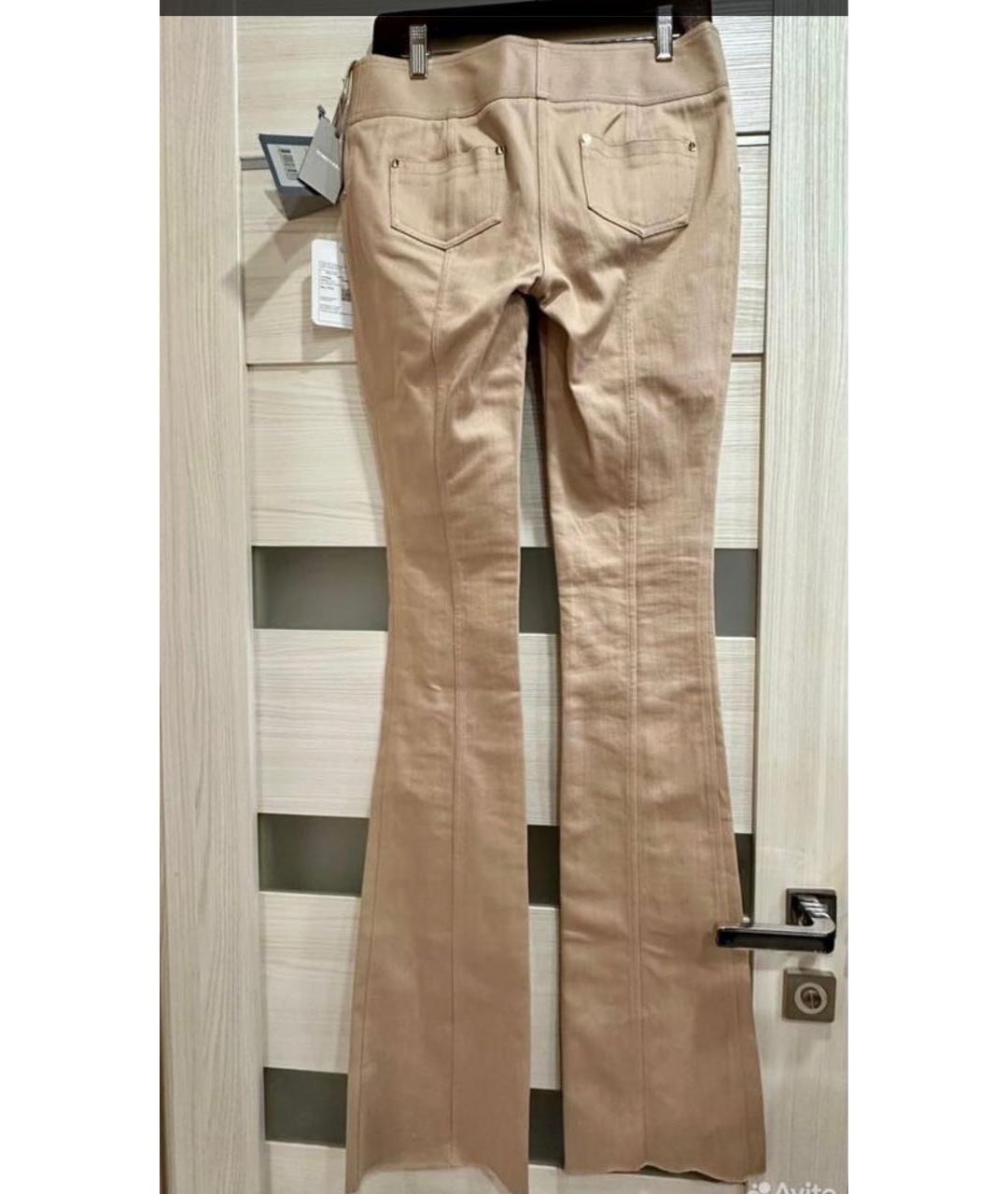 TOM FORD Бежевые хлопковые джинсы клеш, фото 3