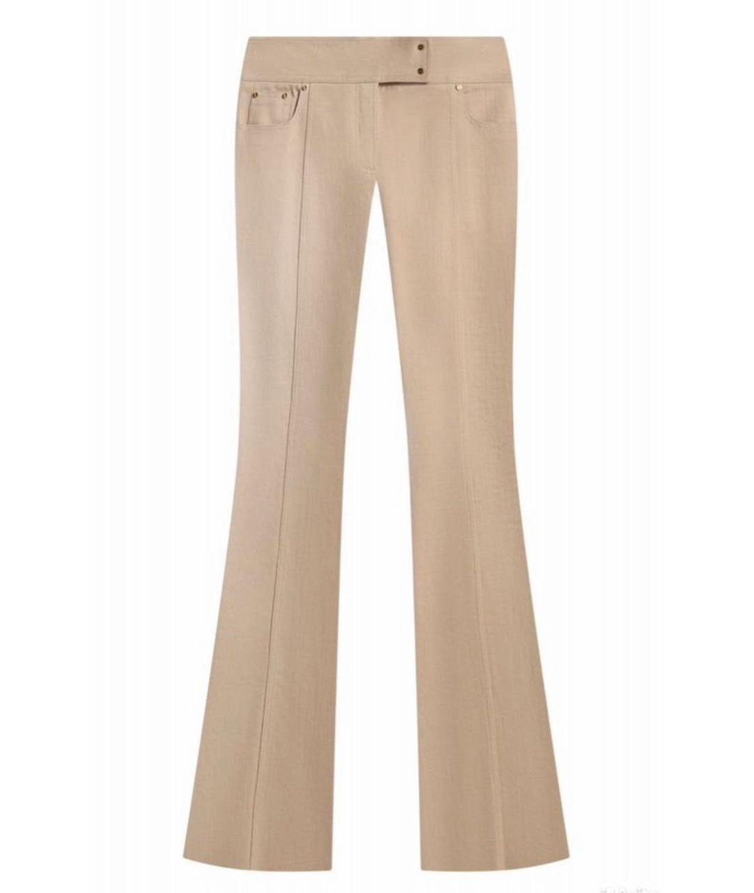 TOM FORD Бежевые хлопковые джинсы клеш, фото 5