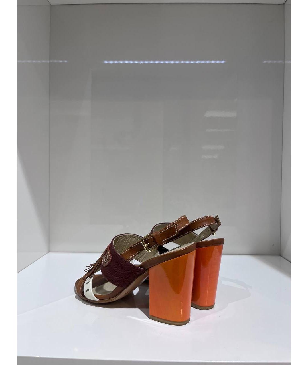 ETRO Коричневые босоножки, фото 3