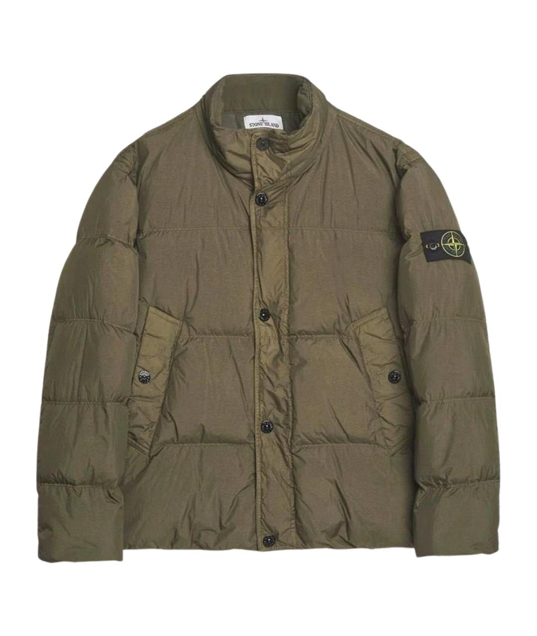 STONE ISLAND Хаки полиэстеровая куртка, фото 1