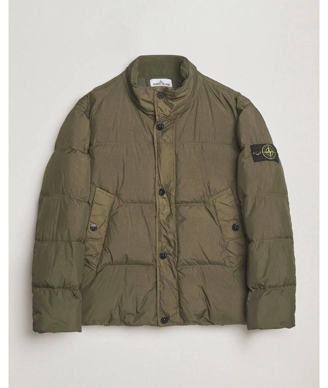 STONE ISLAND Хаки полиэстеровая куртка, фото 3