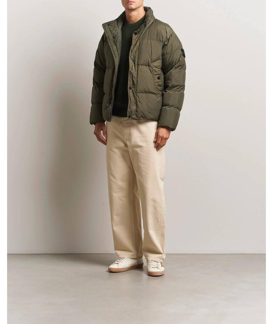 STONE ISLAND Хаки полиэстеровая куртка, фото 2