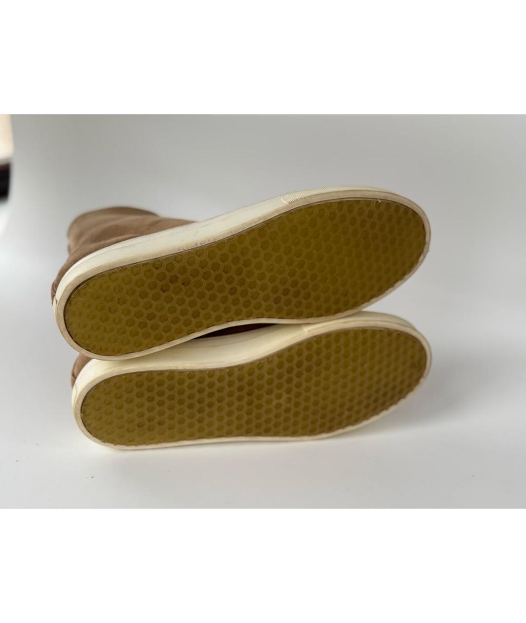 CELINE Бежевые замшевые ботинки, фото 5