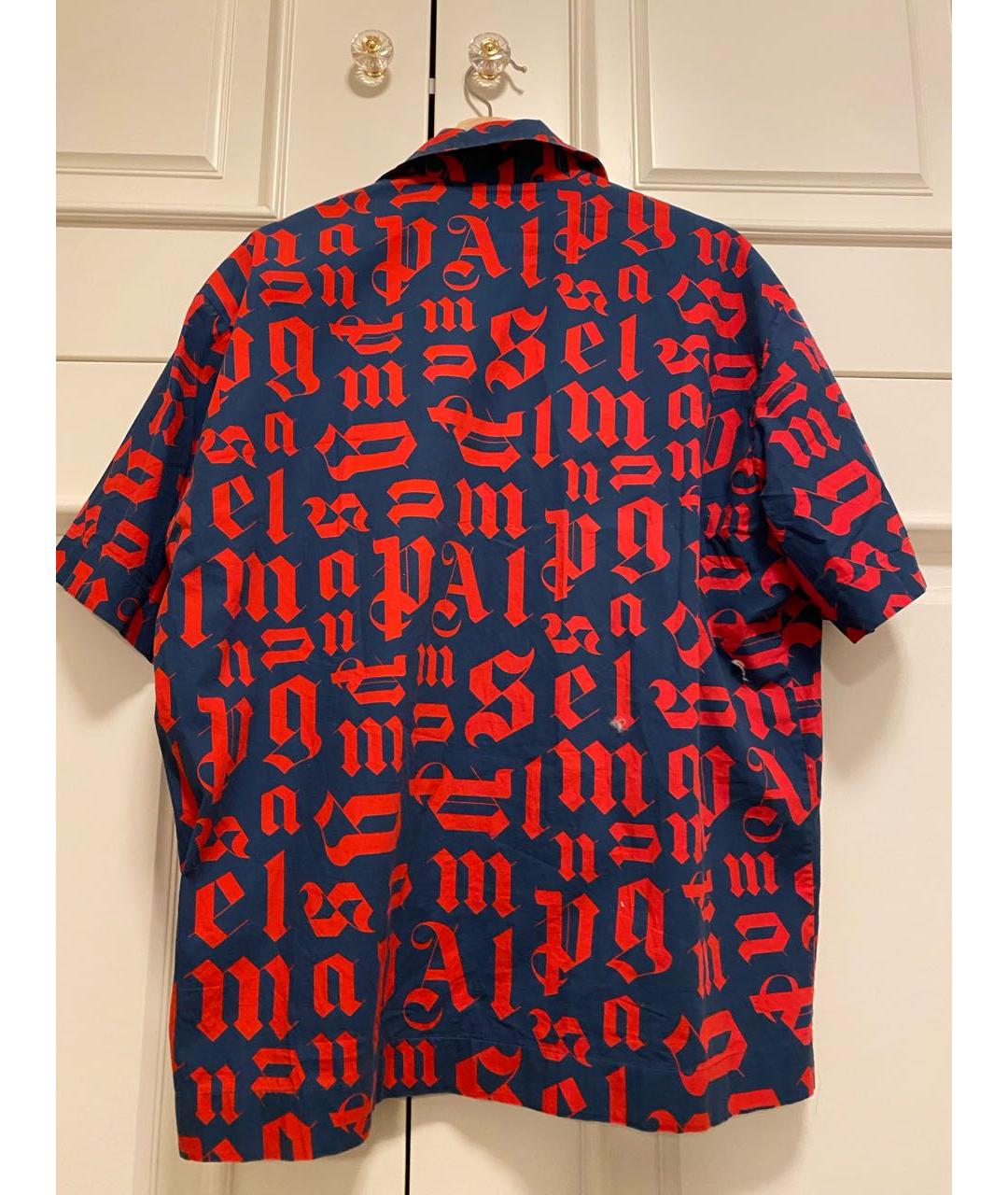 PALM ANGELS Красная хлопковая рубашка, фото 2