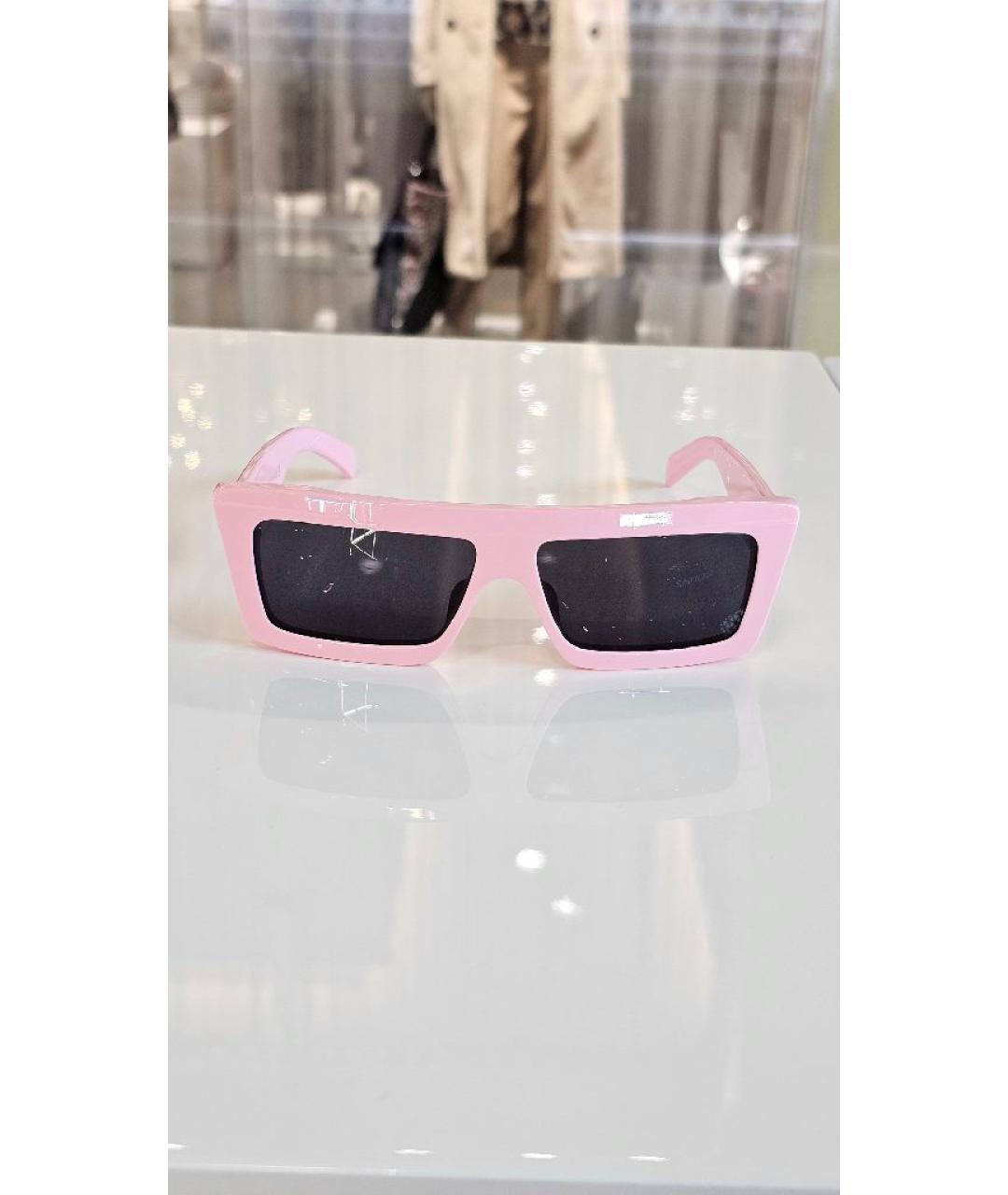 CELINE Розовые пластиковые солнцезащитные очки, фото 7