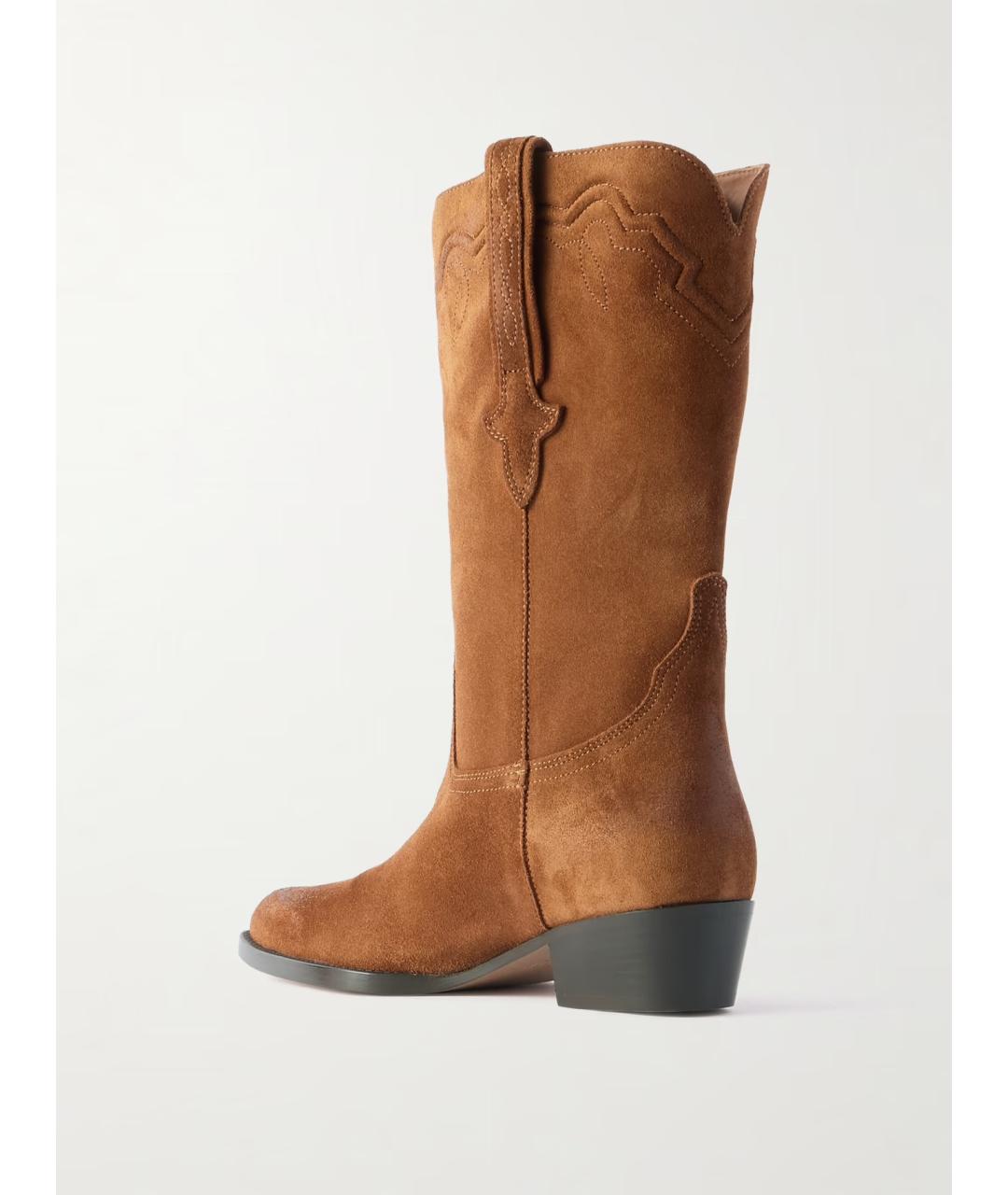 PARIS TEXAS Коричневые замшевые сапоги, фото 3