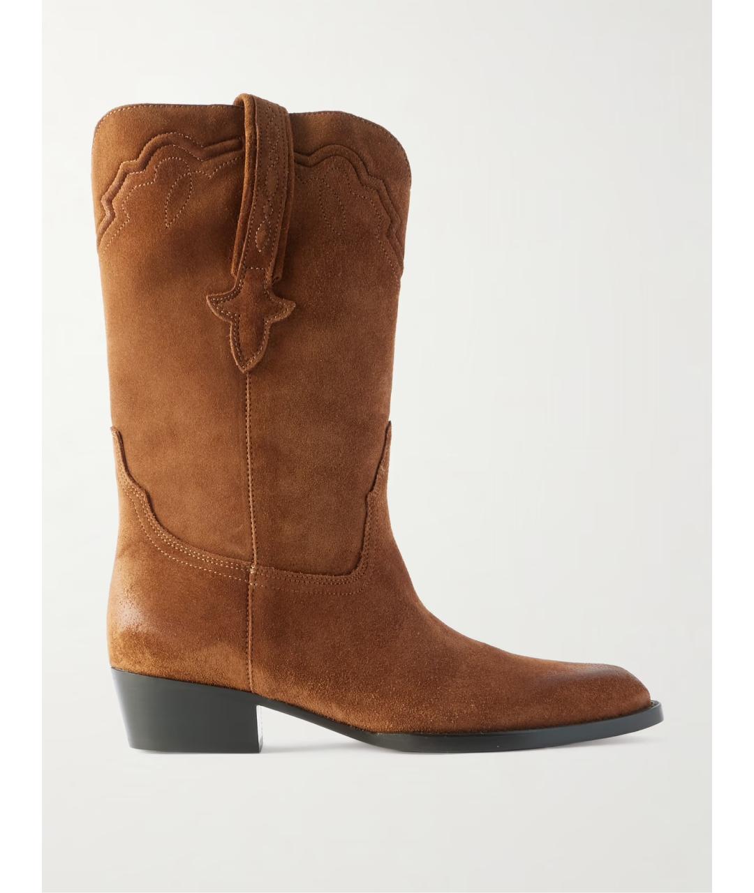 PARIS TEXAS Коричневые замшевые сапоги, фото 5