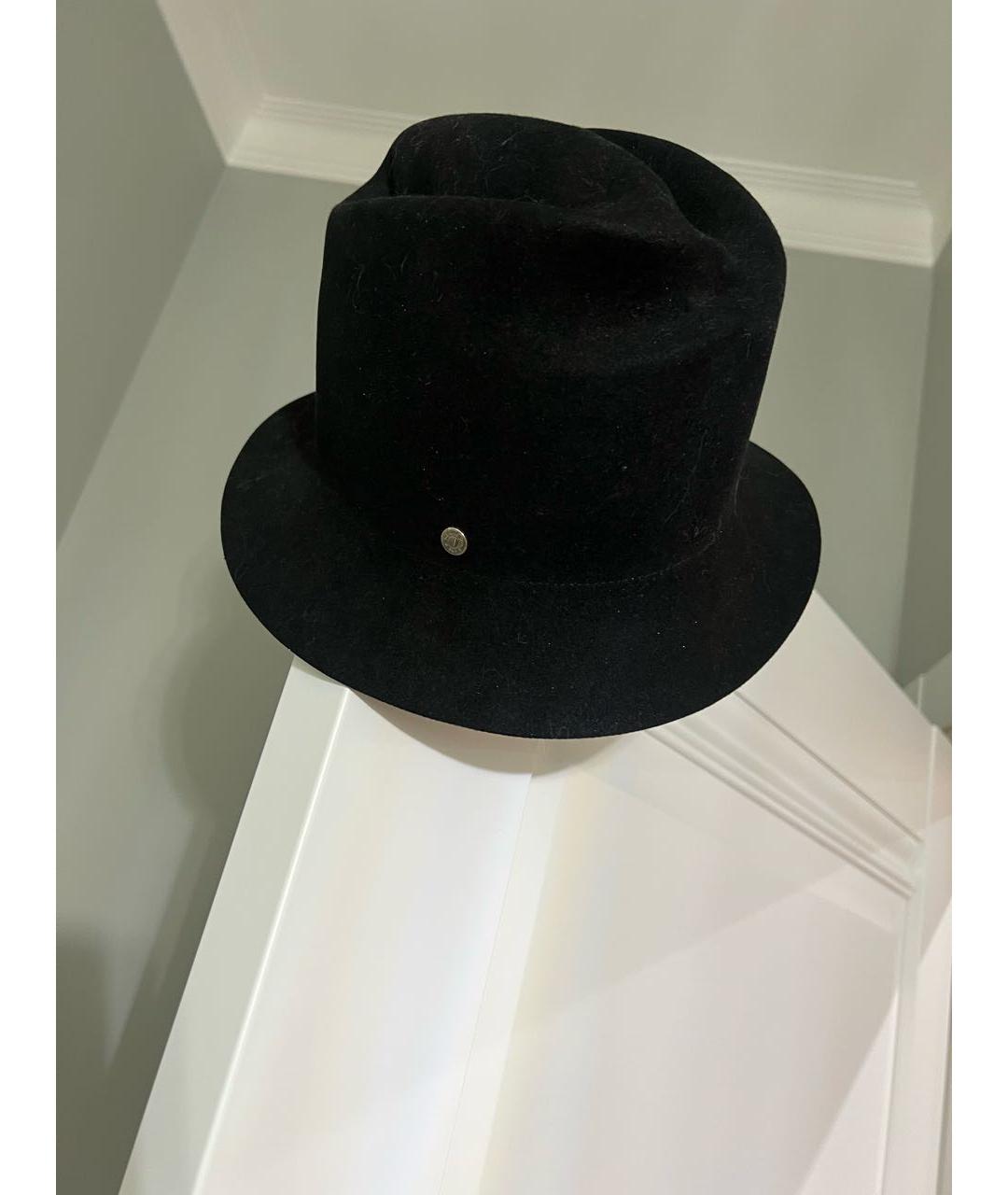 HERMES Черная кашемировая шляпа, фото 3