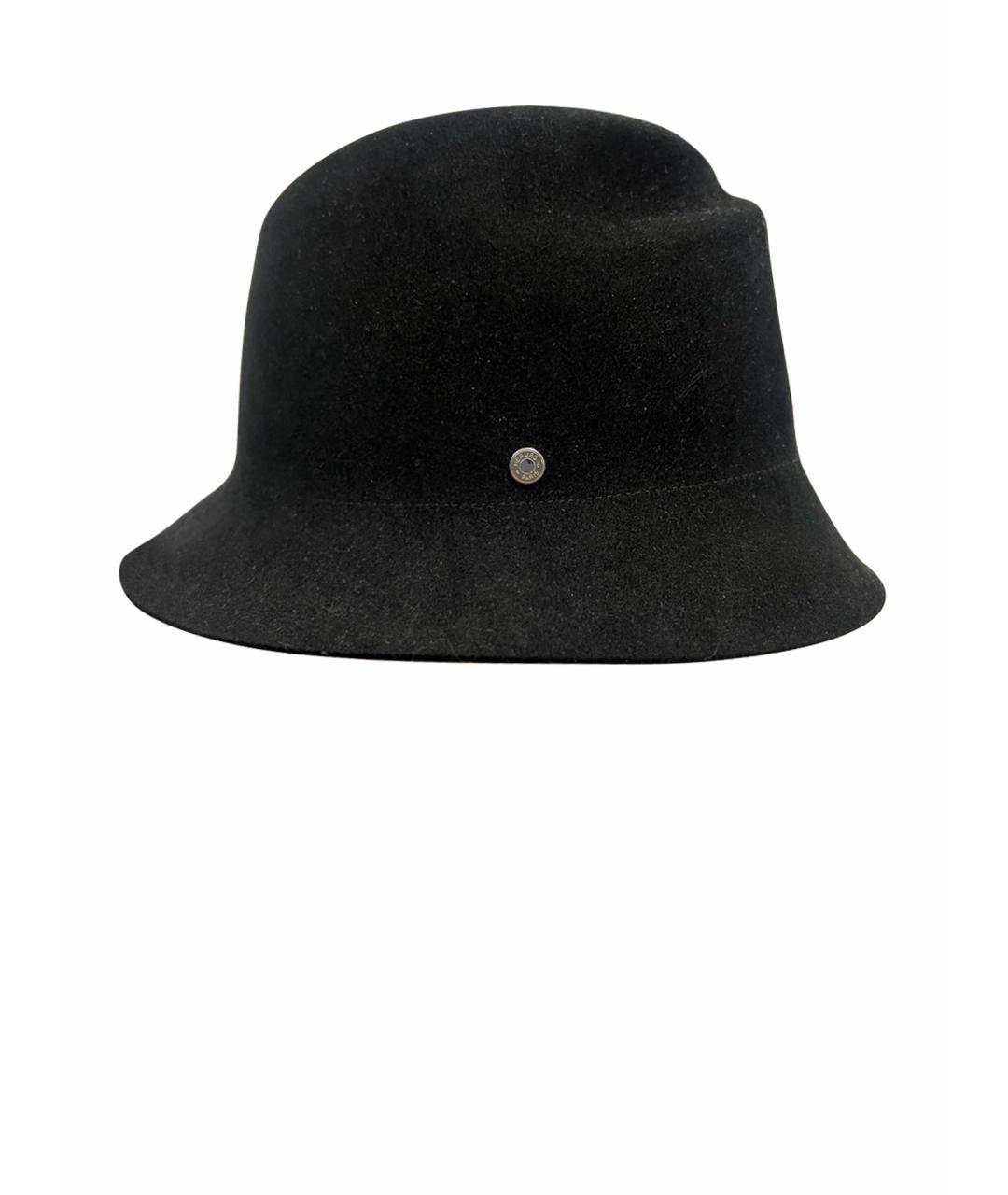 HERMES Черная кашемировая шляпа, фото 1